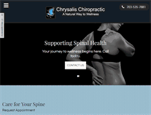 Tablet Screenshot of chrysalischiropractic.com